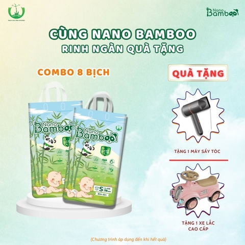 Combo 8 bịch bỉm