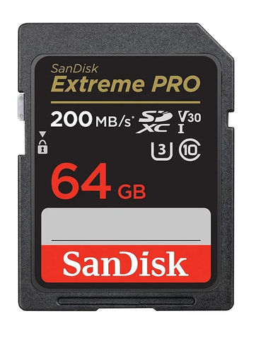 Thẻ nhớ SDXC SanDisk Extreme Pro U3 V30 64GB 200MB/s