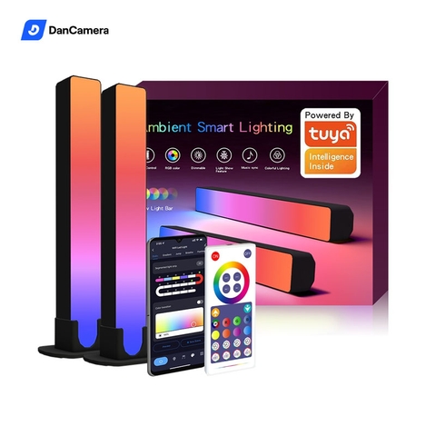 Đèn LED cây thông minh Dancam Tuya Smart RGB 12 chế độ giải trí cho PC, TV, trang trí phòng