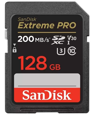 Thẻ nhớ SDXC SanDisk Extreme Pro U3 V30 128GB 200MB/s