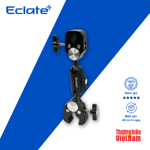 Giá kẹp cho action camera Eclate| Gopro, Insta360, DJI| CNC