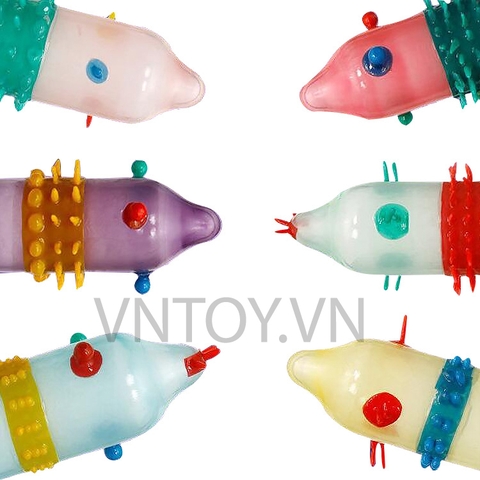 Bao cao su râu rồng - Hộp 6 cái