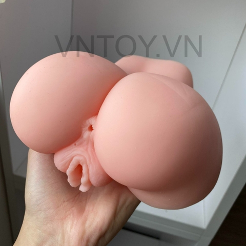 Mông giả Silicon căng mẩy múp rụp có hậu môn rên la tặng tai nghe