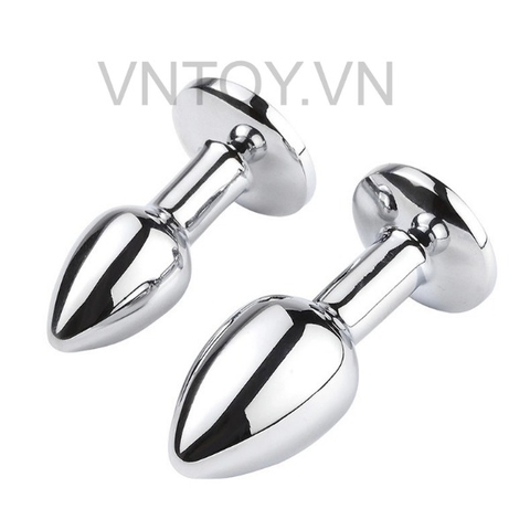 Phích cắm hậu môn Inox đính đá sang chảnh