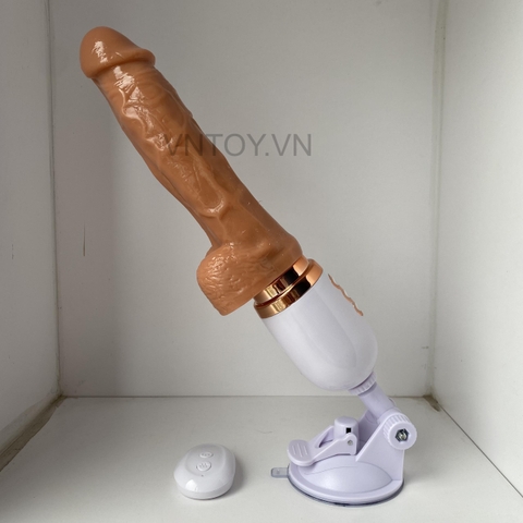 Dương vật giả có chân đế gắn tường tự động rung ngoáy thụt