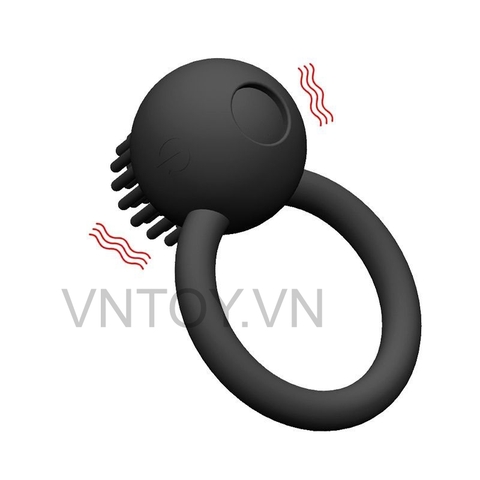 Vòng đeo dương vật có gai rung 10 chế độ sạc pin