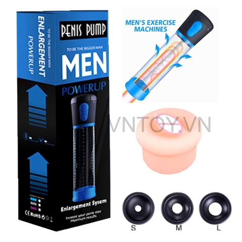 Máy tập dương vật Penis Pump Men Powerup tự động hóa