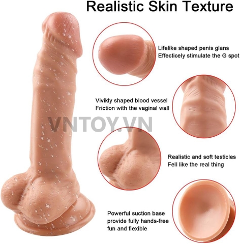 Dildo silicon siêu mềm mại chân thực như thật kích thước lớn