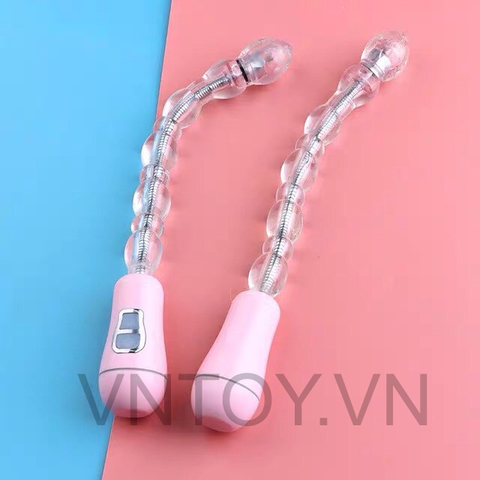 Máy rung hậu môn uốn lượn nhiều thanh bi sạc pin