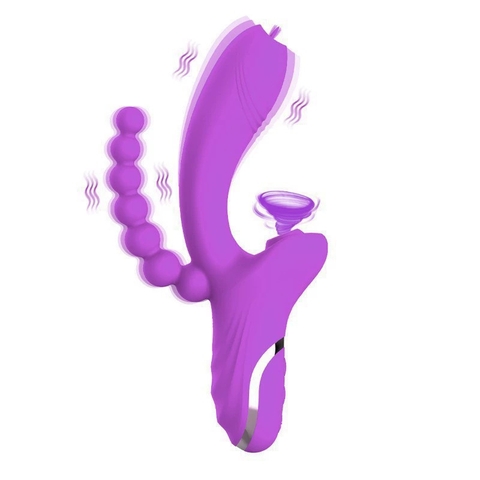 Máy Massage Nữ 3-in-1 Rung Đa Chức Năng Kích Thích Điểm G