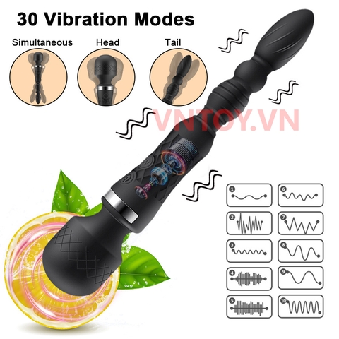 Máy massage tình dục rung đôi cho hậu môn và âm đạo