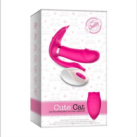 Máy Rung Cute Cat Điểm G & Clitoris 4-in-1 Có Sưởi Ấm