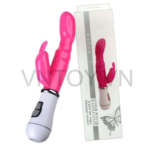 Máy rung âm đạo và điểm G thiết kế hình dương vật rẽ nhánh