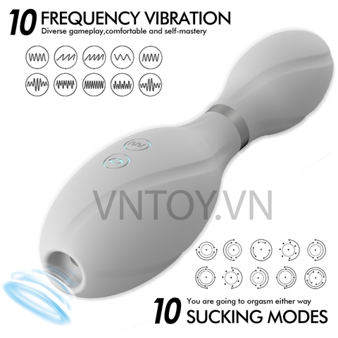 Sextoy Bowling rung hút âm đạo cầm tay cao cấp