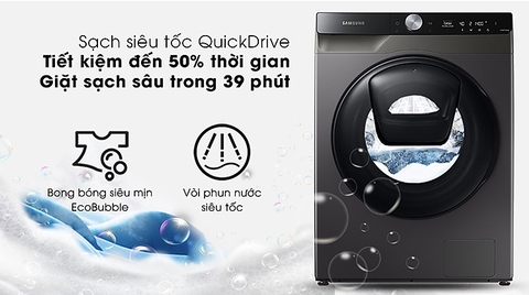 (Samnec) Máy giặt sấy Samsung 9 kg WD95T754DBX/SV