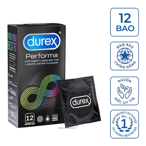 Bao Cao Su Durex Performa - Kéo dài thời gian quan hệ