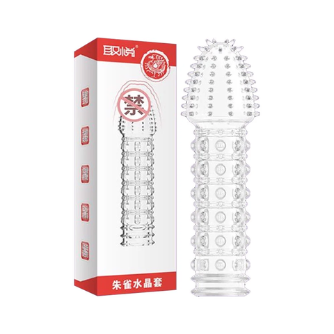 Bao cao su đôn dên tăng kích thước Aichao - Gân gai (Hộp màu cam)