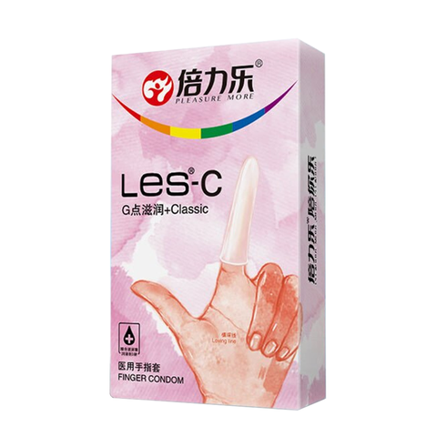 Bao cao su ngón tay nóng ấm - Beilile Les-H - Hộp 8 cái