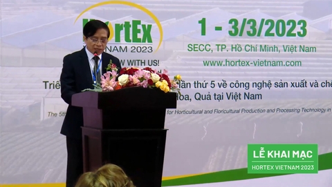 Khai mạc HORTEX VIETNAM 2023 – Triển lãm về công nghệ sản xuất và chế biến Rau, Hoa, Quả tại Việt Nam