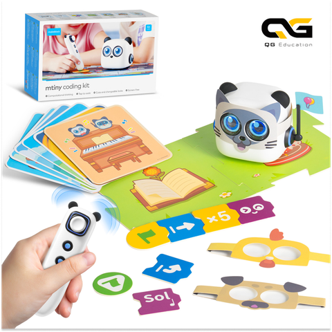 Đồ chơi robot giáo dục tư duy logic cho trẻ mẫu giáo - Makeblok mTiny Discover Kit - Robot gấu trúc - Dành cho trẻ trên 3 tuổi