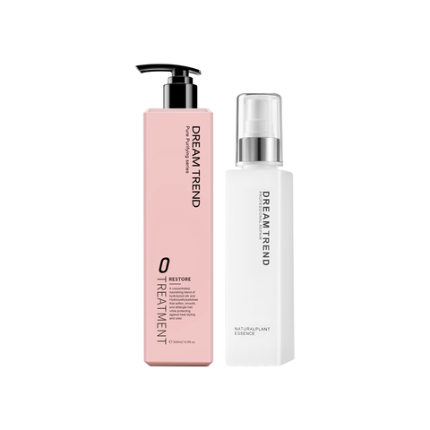 Combo Ủ Xả Tóc Phục Hồi Hư Tổn Restore Treatment 500ml + Tinh Chất Dưỡng Tóc AHA Essence Suôn Mượt Chắc Khỏe