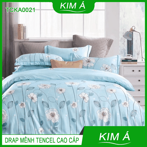 Bộ Drap Tencel Kim Á Cao Cấp TCKA0021