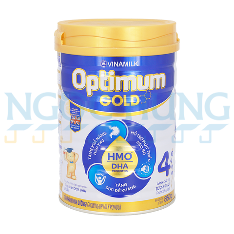 Sữa bột Vinamilk Optimum Gold HMO 4 850g (2-6 tuổi)