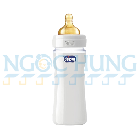 Bình sữa thủy tinh núm latex Chicco 240ml