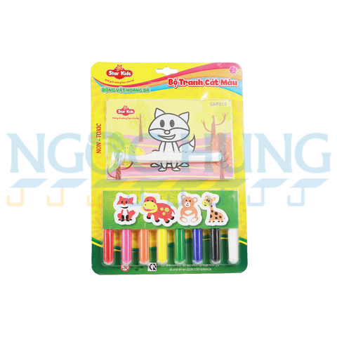 Bộ tranh cát màu động vật hoang dã K-502