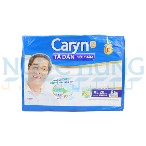 Tã dán Caryn size XL 20 miếng (vòng hông 86- 135cm)