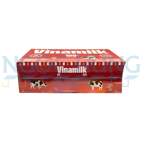Sữa tươi tiệt trùng Vinamilk 100% hương dâu 180ml