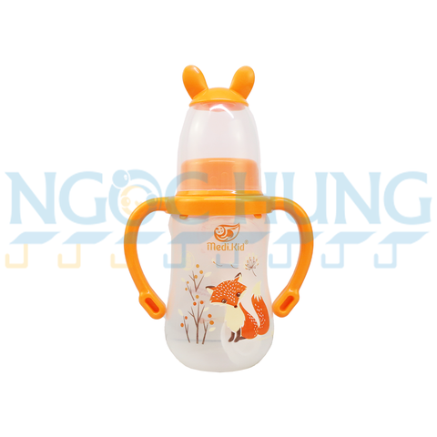 Bình sữa Medikid 150ml màu vàng có tay cầm