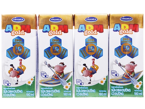 sữa tươi tiệt trùng vinamilk ADM có đường 180ml