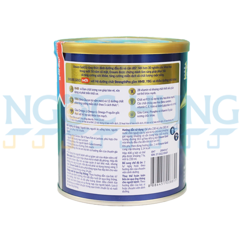 Sữa bột Ensure Gold (Beta Glucan) Vani 380g