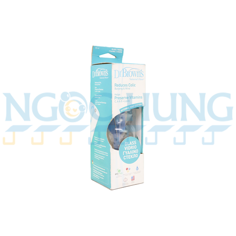 Bình sữa Dr.Brown's thuỷ tinh cao cấp125ml