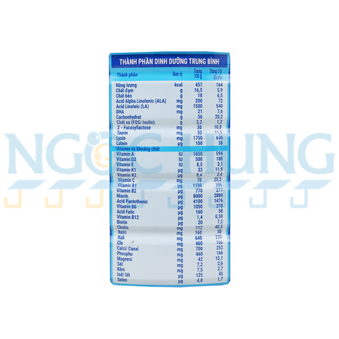 Sữa bột Nutifood NuVi Grow 2+ 900g