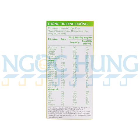 Anlene Gold 5X hộp giấy 1.2kg
