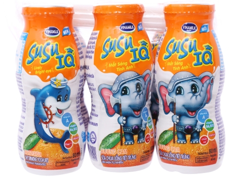 sữa chua uống tiệt trùng vinamilk susu cam 80ml