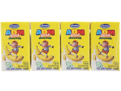 sữa tươi tiệt trùng vinamilk ADM chuối 110ml