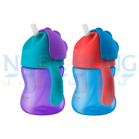 Bình tập uống có ống hút cho bé 9 tháng tuổi 200ml