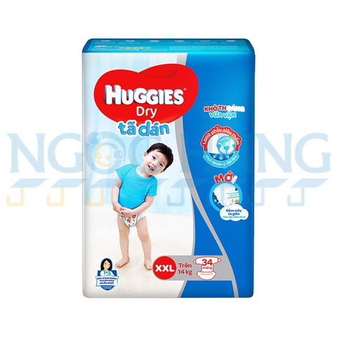 Tã dán Huggies size XXL 34 miếng