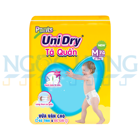 Tã quần UniDry size M 74 miếng