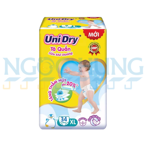 Tã quần Unidry size XL 34 miếng