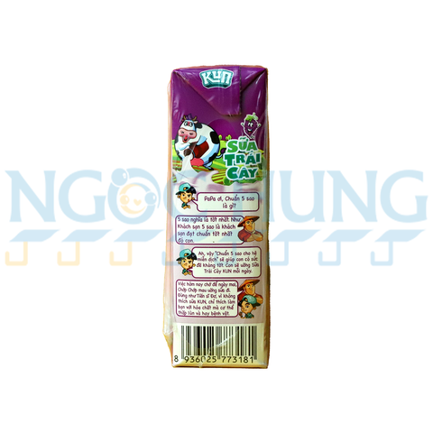 Sữa nước Kun trái cây nho 180ml