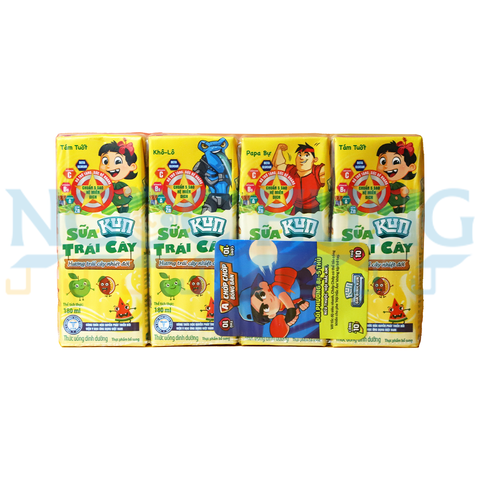 Sữa trái cây Kun nhiệt đới 180ml