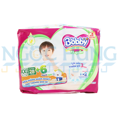 Tã quần Bobby XXL 28 miếng