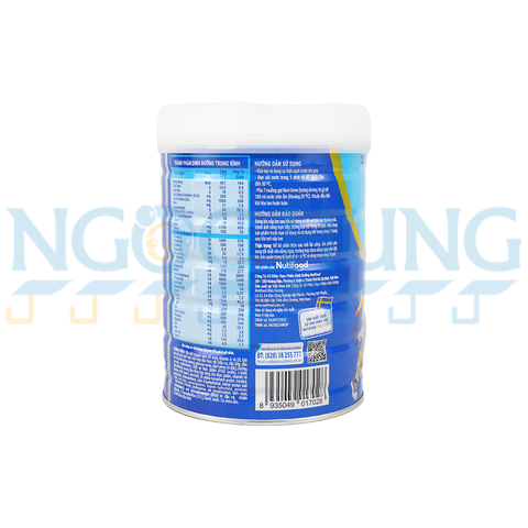 Sữa bột NuVi Grow 1+ 900g ( trên 1 tuổi)
