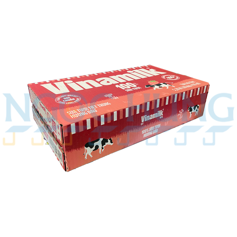 sữa tươi tiệt trùng vinamilk 100% dâu 110ml