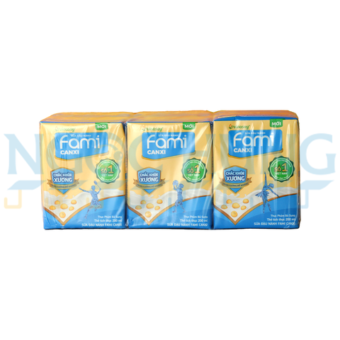 Sữa nước Vinasoy Fami canxi hộp 200ml
