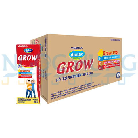 Sữa nước Vinamilk Dialac Grow đỏ 180ml